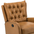 Jordano Mid-Century Leather Recliner with Metal Base by HULALA HOME