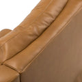 Jordano Mid-Century Leather Recliner with Metal Base by HULALA HOME