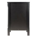 Elegant Black Wooden Nightstand with 3 Generous Storage Drawers - Dimensions: 15.75L x 15.75W x 23.63H