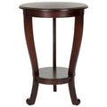SAFAVIEH Carlotta Grey Pedestal Side Table - Dimensions: 18.1" W x 18.1" D x 26" H