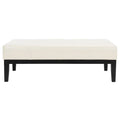 SAFAVIEH Tonja Brown Bicast Leather Rectangular Ottoman