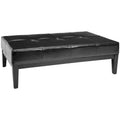 SAFAVIEH Tonja Brown Bicast Leather Rectangular Ottoman
