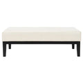 SAFAVIEH Tonja Brown Bicast Leather Rectangular Ottoman