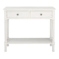 SAFAVIEH Leonia Console Table with 2 Drawers - Dimensions: 35.5" W x 13" L x 29.5" H