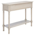 SAFAVIEH Leonia Console Table with 2 Drawers - Dimensions: 35.5" W x 13" L x 29.5" H