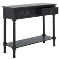 SAFAVIEH Leonia Console Table with 2 Drawers - Dimensions: 35.5" W x 13" L x 29.5" H