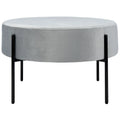 SAFAVIEH Shianne Round Velvet Cocktail Ottoman Table