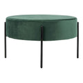 SAFAVIEH Shianne Round Velvet Cocktail Ottoman Table