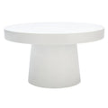 SAFAVIEH Berenice Round Coffee Table - Paper Mache - Dimensions: 31.6" W x 31.6" L x 17.8" H