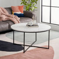 SAFAVIEH Alverda Marble Coffee Table - Dimensions: 35" W x 35" D x 19" H
