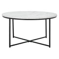 SAFAVIEH Alverda Marble Coffee Table - Dimensions: 35" W x 35" D x 19" H