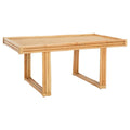 SAFAVIEH Gerdhilde Tropical Boho Coastal Rattan Rectangle Coffee Table - 47" W x 24" D x 18" H