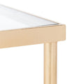 SAFAVIEH Couture Araminta Gold Leaf Coffee Table - Dimensions: 44" W x 24" L x 20.5" H