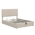Upholstered Platform Bed with Lift-Up Storage - Full/Queen Size