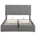 Upholstered Platform Bed with Lift-Up Storage - Full/Queen Size