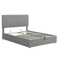 Upholstered Platform Bed with Lift-Up Storage - Full/Queen Size