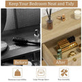 Modern Boho 3-Drawer Rattan Dresser - Stylish Chest of Drawers with Ample Storage for Your Bedroom