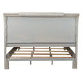 Belmar King Upholstered Bed in Washed Taupe and Silver Champagne