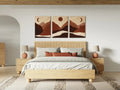 Modrest Winters Contemporary Natural Oak Bed