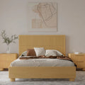 Modrest Winters Contemporary Natural Oak Bed