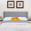 Javlergo Adjustable Upholstered Wingback Headboard for Queen/King Size Beds with Double Nailhead Trim