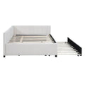 Merax Upholstered Full-Size Daybed with Trundle Feature