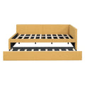 Merax Upholstered Full-Size Daybed with Trundle Feature