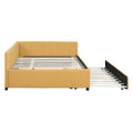 Merax Upholstered Full-Size Daybed with Trundle Feature