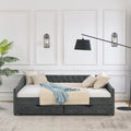 Upholstered Tufted Queen Size Daybed Sofa Bed with Storage Drawers