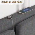 Queen Bed Frame Featuring USB Charging Ports