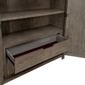 Skyview Lodge Cobblestone Oak Armoire - Spacious Bedroom Storage (54" W x 20" D x 75" H)