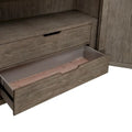 Skyview Lodge Cobblestone Oak Armoire - Spacious Bedroom Storage (54" W x 20" D x 75" H)