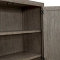Skyview Lodge Cobblestone Oak Armoire - Spacious Bedroom Storage (54" W x 20" D x 75" H)