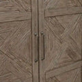 Skyview Lodge Cobblestone Oak Armoire - Spacious Bedroom Storage (54" W x 20" D x 75" H)