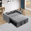 3-in-1 Modern Velvet Sleeper Sofa Bed: Convertible Loveseat with Pull-Out Bed