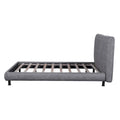 Queen Platform Bed with Dual Oversized Headrests