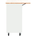 Merax Spacious Kitchen Island Cart with Adjustable Shelf and Dual Drawers