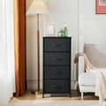 4-Drawer Fabric Dresser for Bedroom - Tall Storage Organizer for Clothing, Closet, Kids' Room, and Cabinet