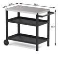 Portable Kitchen Island Grill Cart for Patios