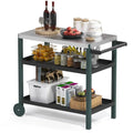 Portable Kitchen Island Grill Cart for Patios