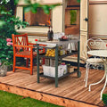 Portable Kitchen Island Grill Cart for Patios