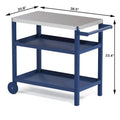 Portable Kitchen Island Grill Cart for Patios