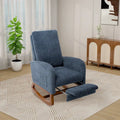 Ergonomic High Back Rocking Chair with Adjustable Footrest