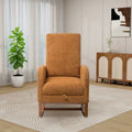 Ergonomic High Back Rocking Chair with Adjustable Footrest