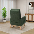 Ergonomic High Back Rocking Chair with Adjustable Footrest