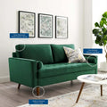 Talby Velvet Sofa by Carson Carrington