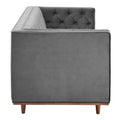 Performance Velvet Tufted Sofa by Elation