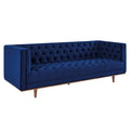 Performance Velvet Tufted Sofa by Elation