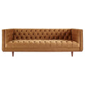 Performance Velvet Tufted Sofa by Elation