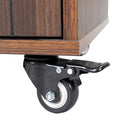 Kitchen Island with Built-In Trash Can Storage and Drop Leaf Cart